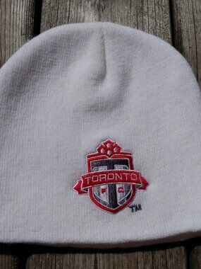 Toronto Football Club Hat TFC Toque Soccer KIA Car Knit Beanie Cap White